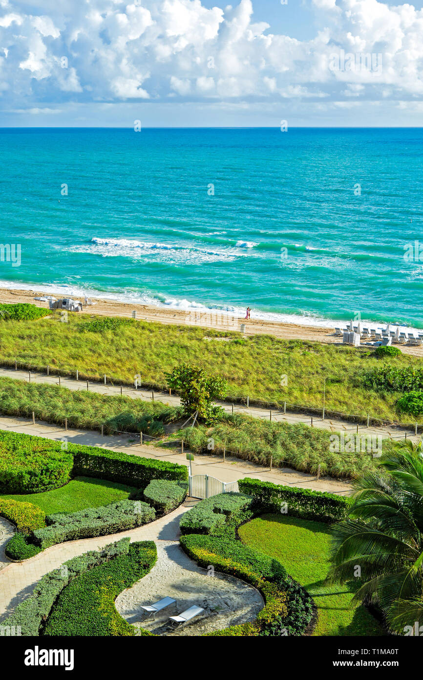North Miami beach hotel view Stock Photo Alamy