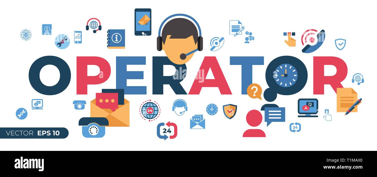 Call center and business feedback support icons infographics, digital ...