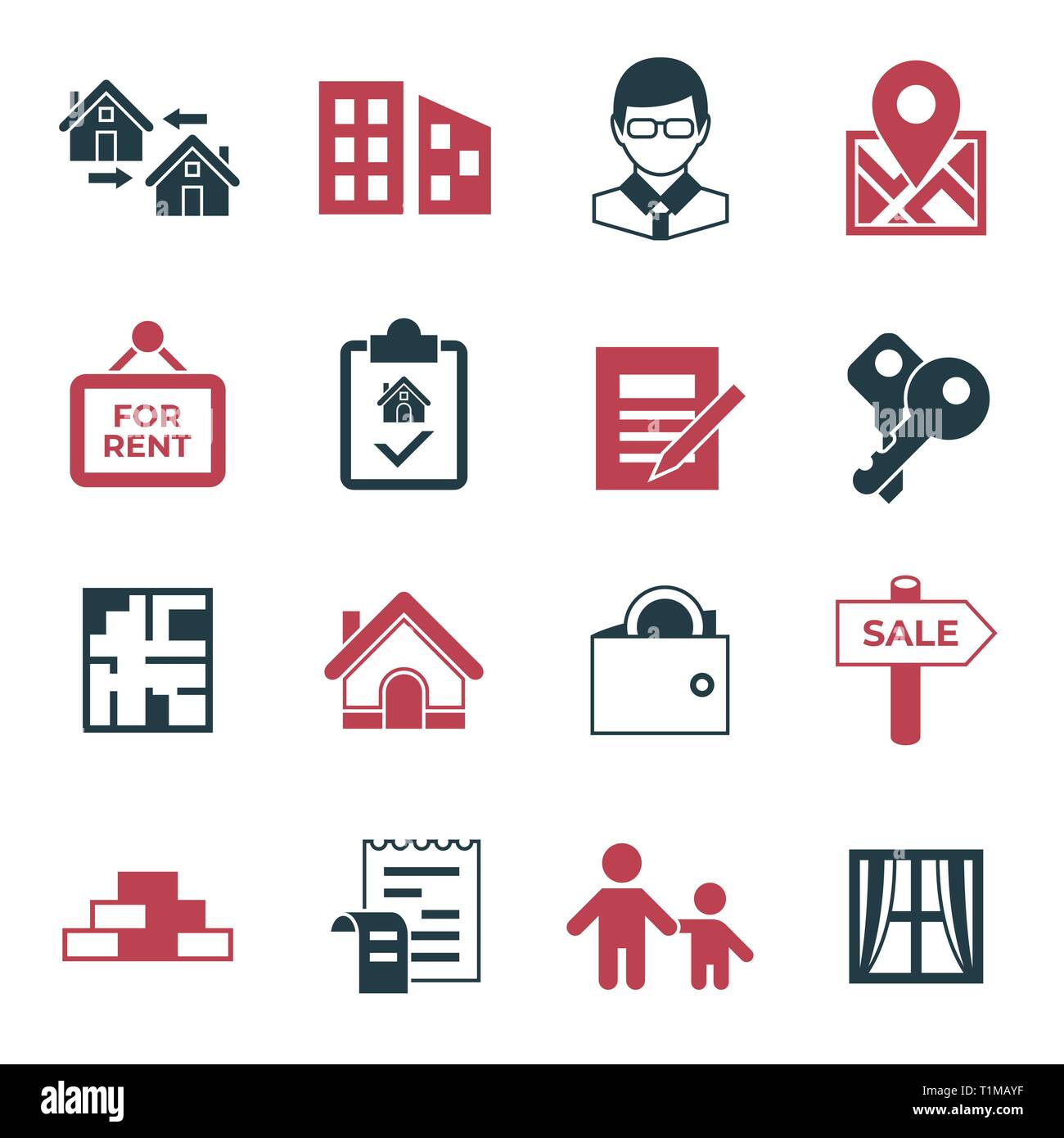 Real estate and housing property icons infographics, digital vector ...