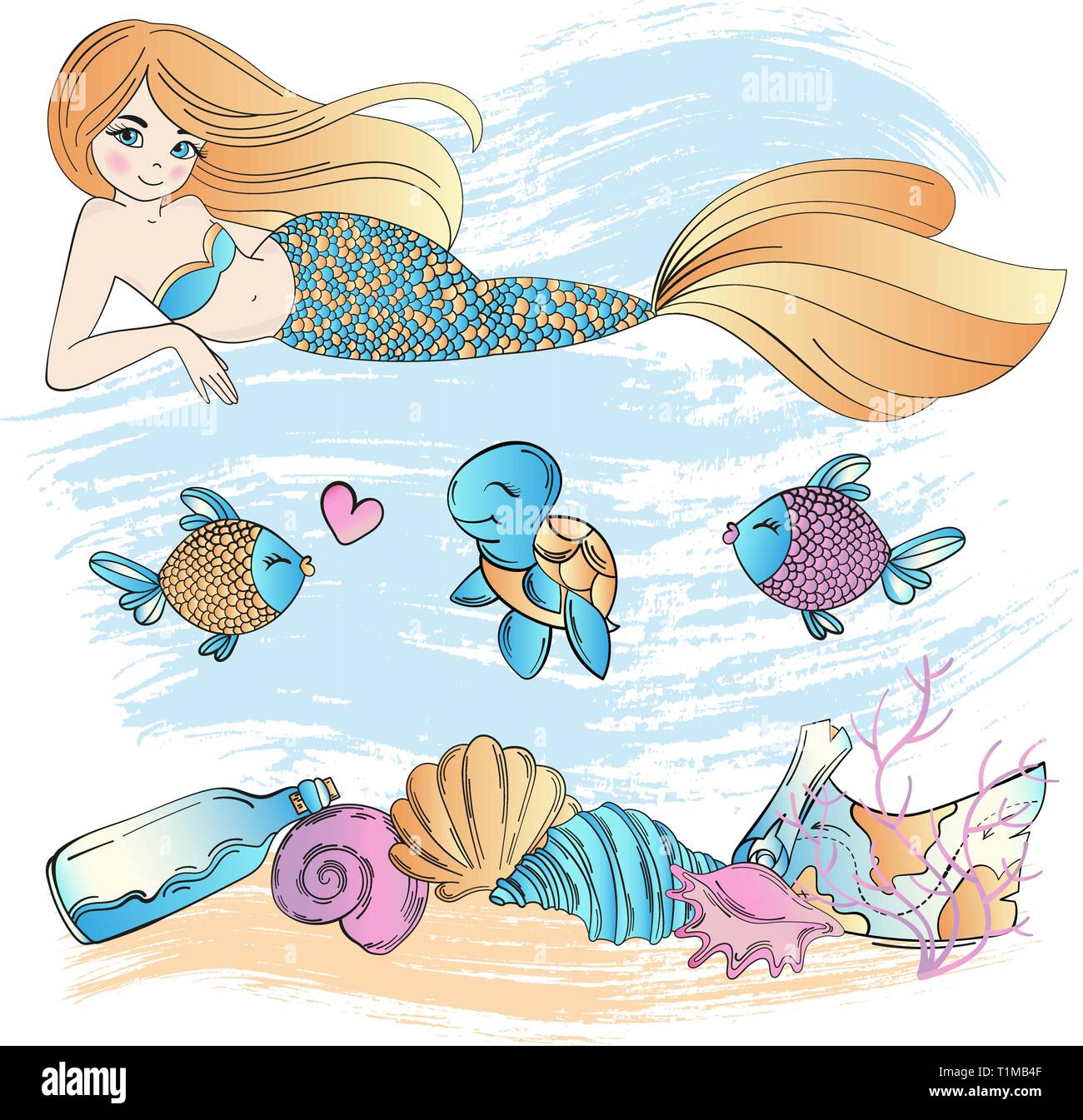 Mermaid Ocean Life