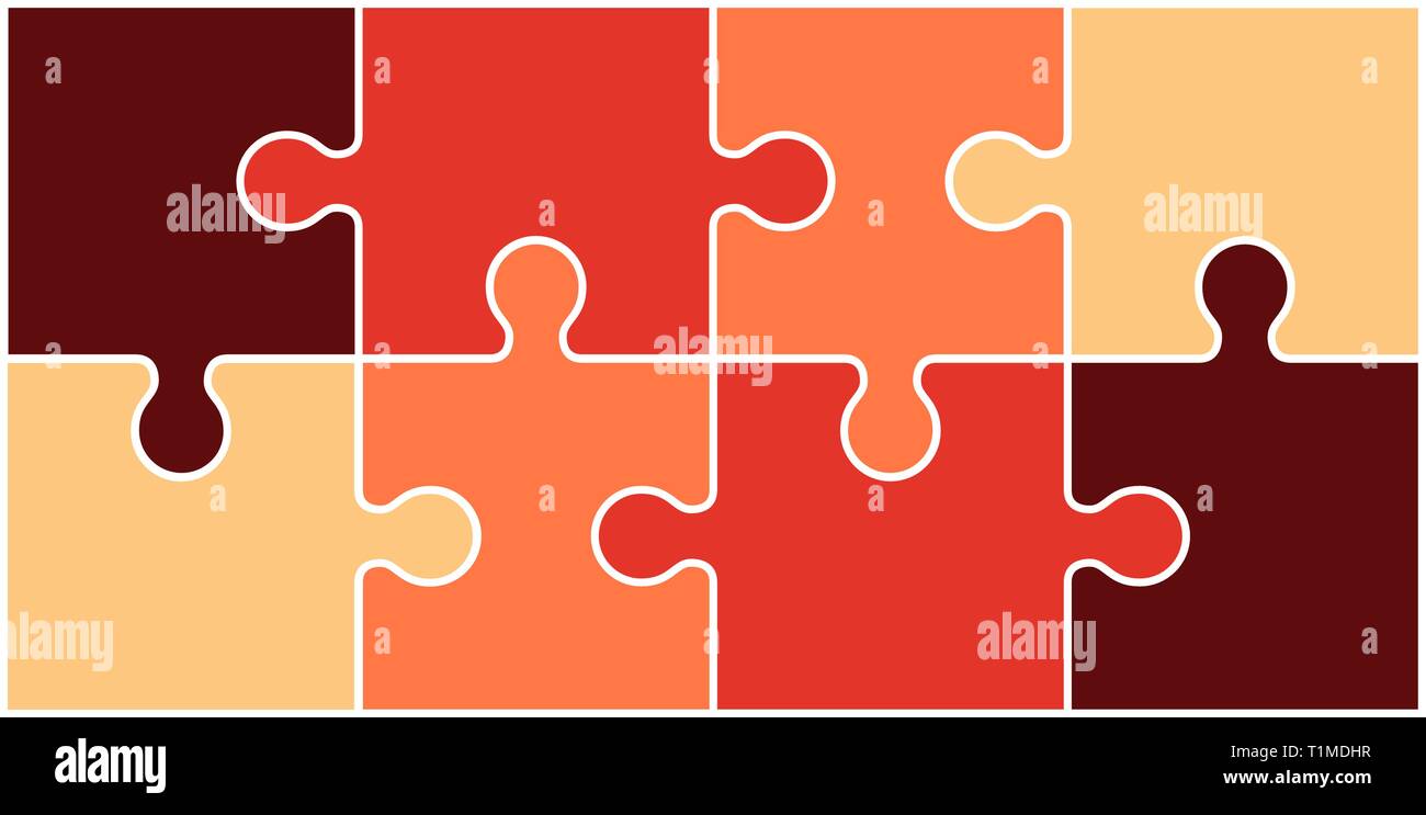 One Puzzle Blank jigsaw puzzle one piece Stock Vector Images - Alamy