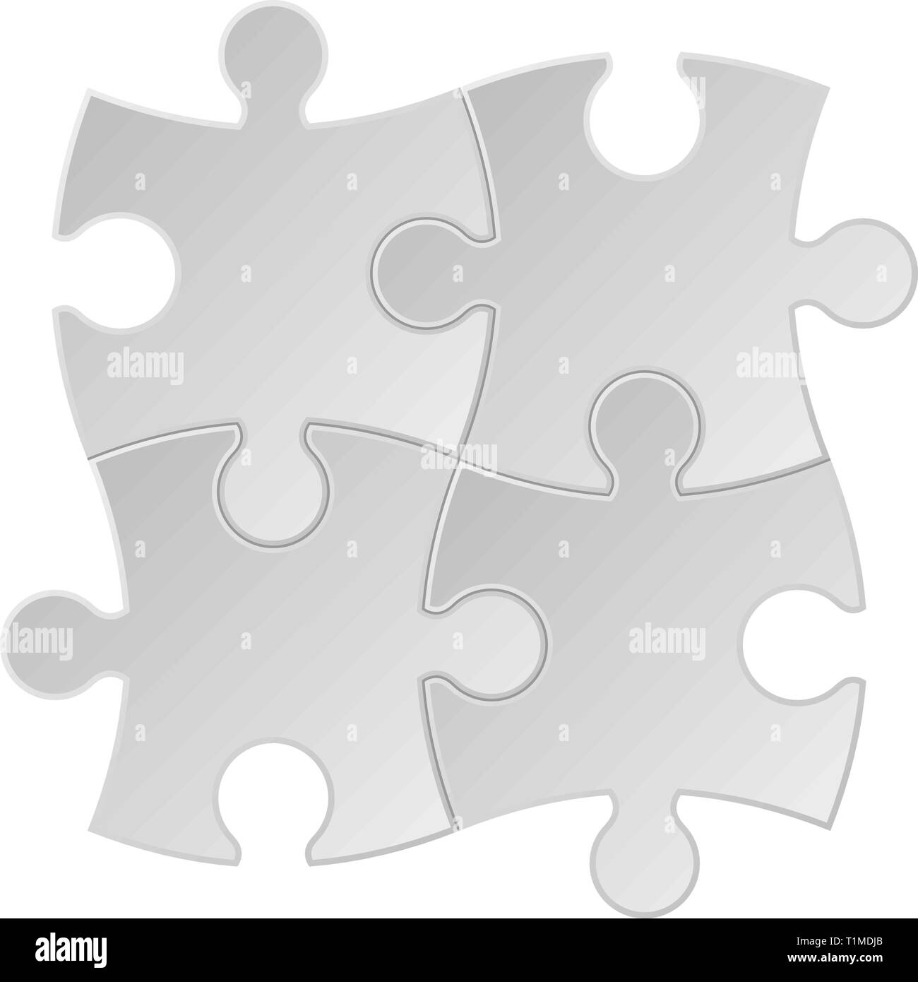 Set of puzzle pieces Stock Vector Image & Art - Alamy