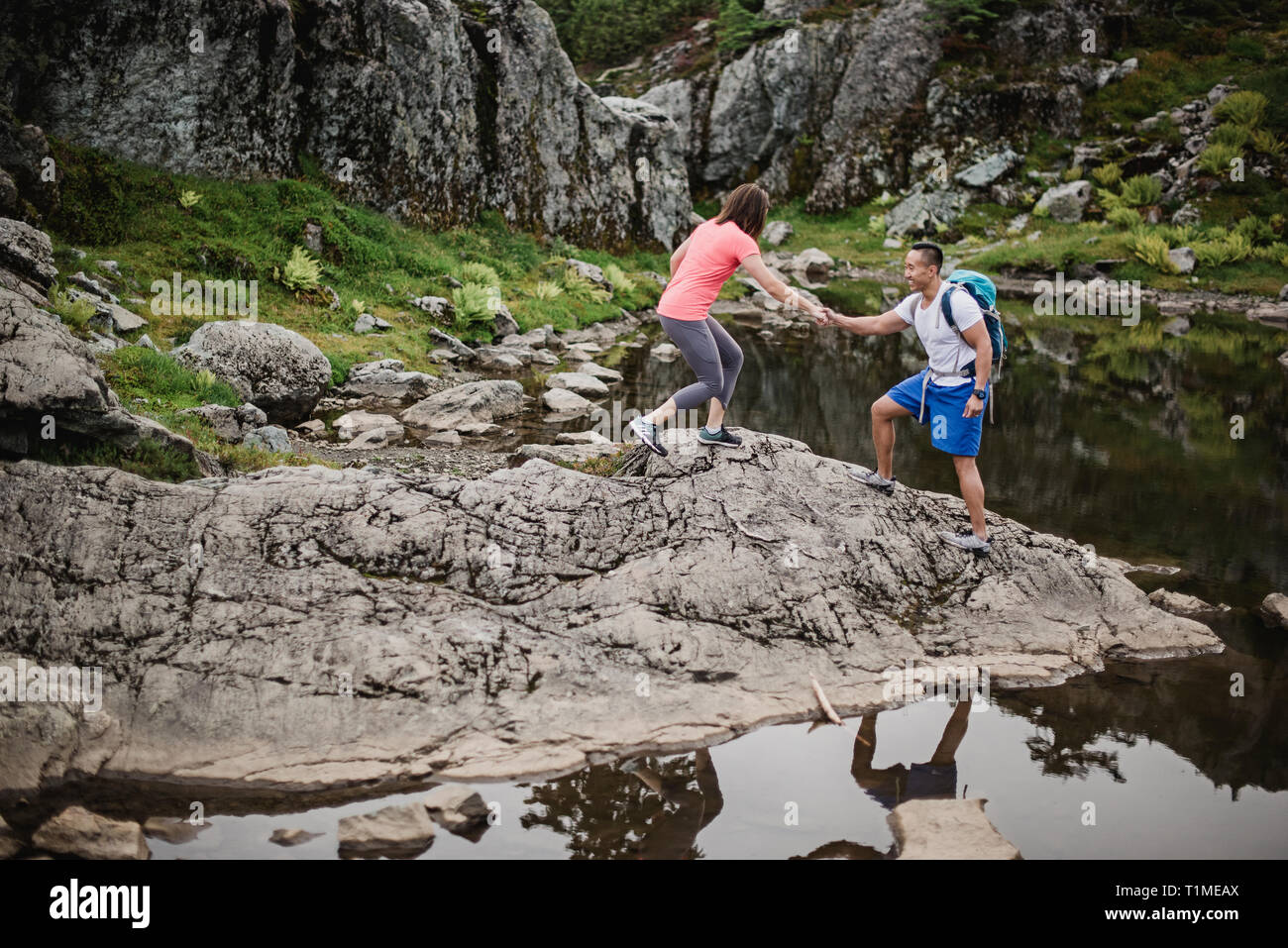 Hiking with dog hi-res stock photography and images - Alamy