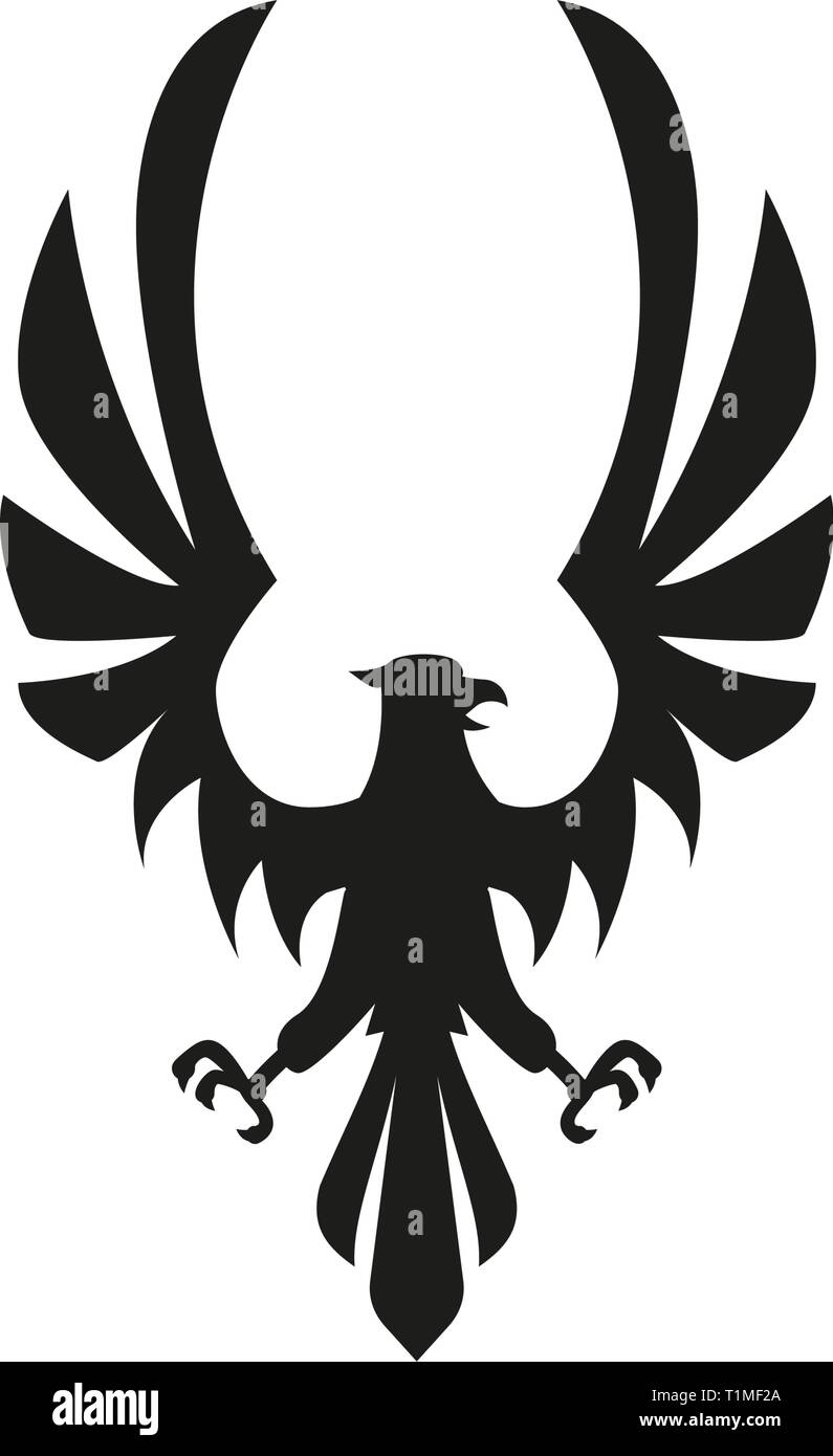 Eagle symbol isolated on white background. Stock Vector