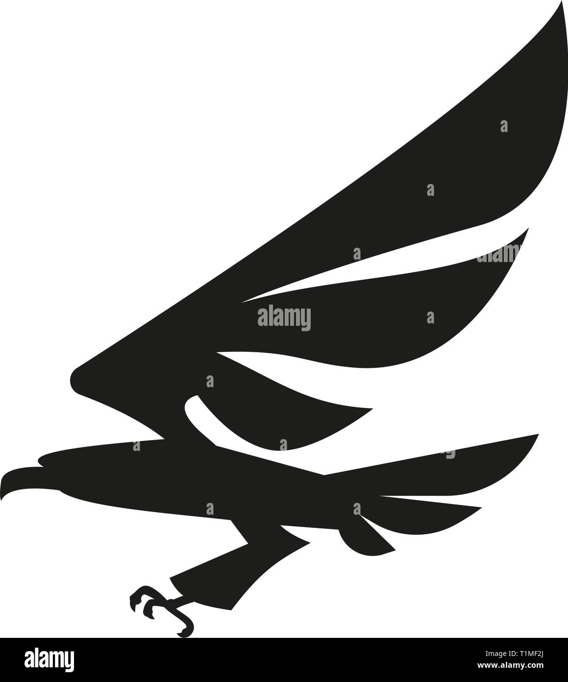 Vector black eagle icon design Stock Vector Image & Art Alamy