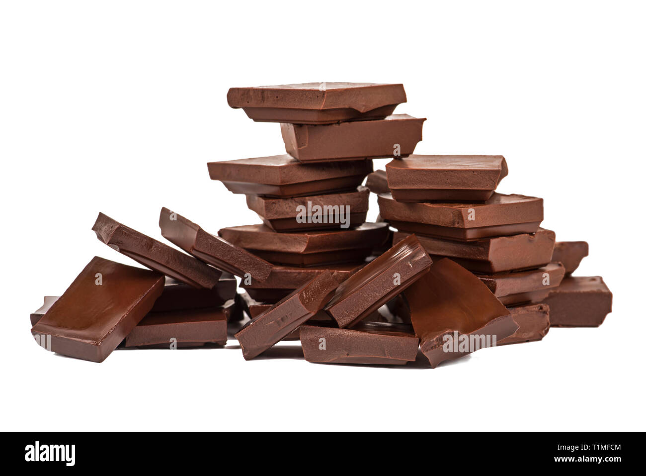 Chocolate Bars Close up Stock Photo - Alamy