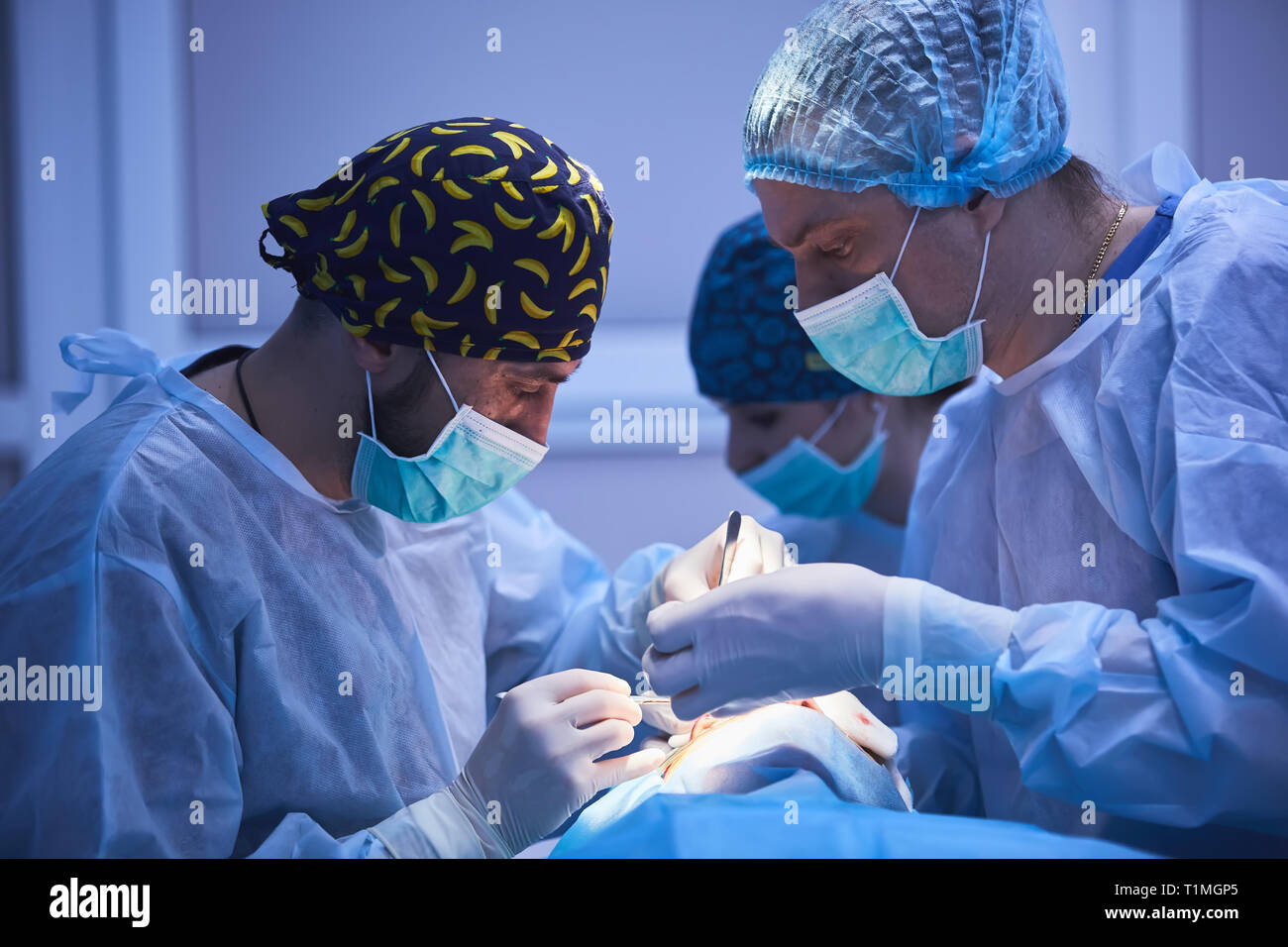 Doctors performing a surgery hi-res stock photography and images - Alamy