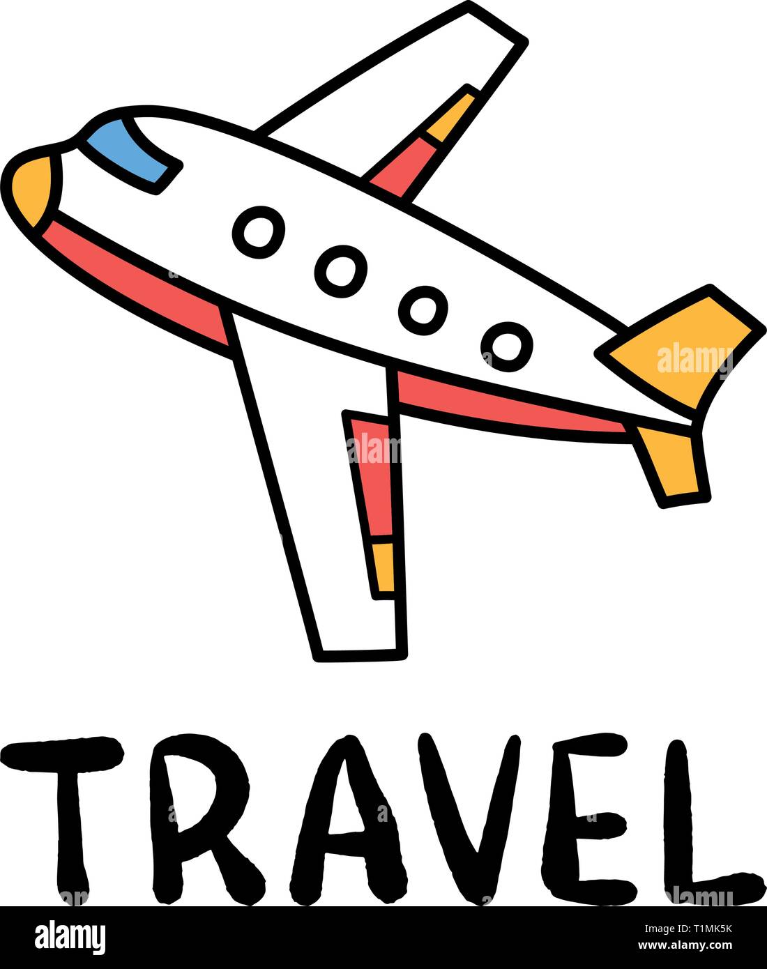 7993 Cartoon Airplane Outline Images Stock Photos  Vectors  Shutterstock