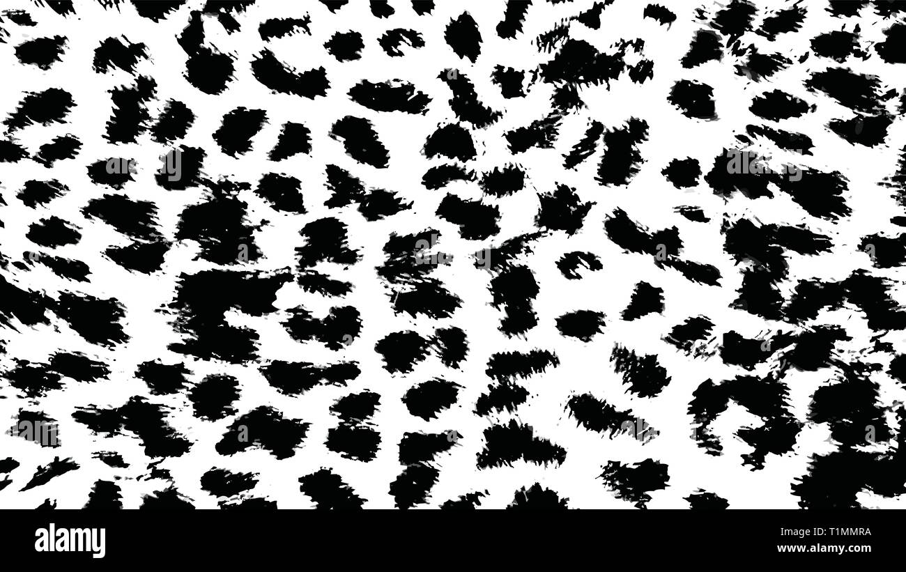 Leopard pattern texture over white background, vector illustration. Animal print for textile design Stock Vector