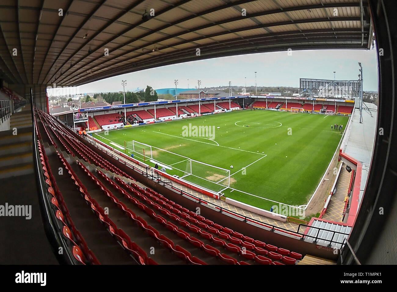 23rd March 2019, Bescot Stadium, Walsall, England; Sky Bet League One, Walsall vs Barnsley ; Bescot stadium pre match   Credit: Gareth Dalley/News Images  English Football League images are subject to DataCo Licence Stock Photo