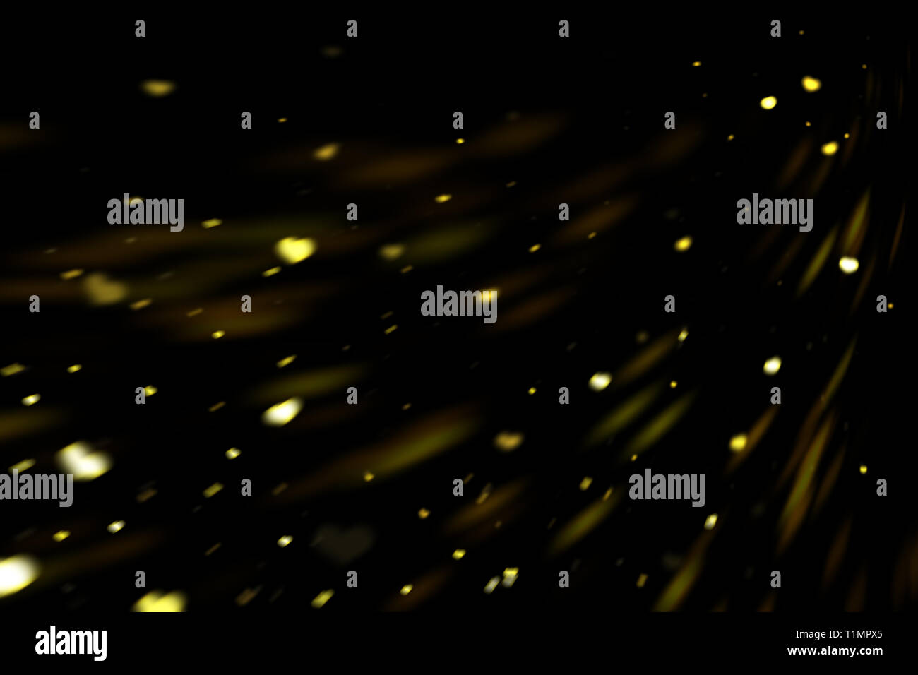 20+ Gold Heart Bokeh Overlay Gif