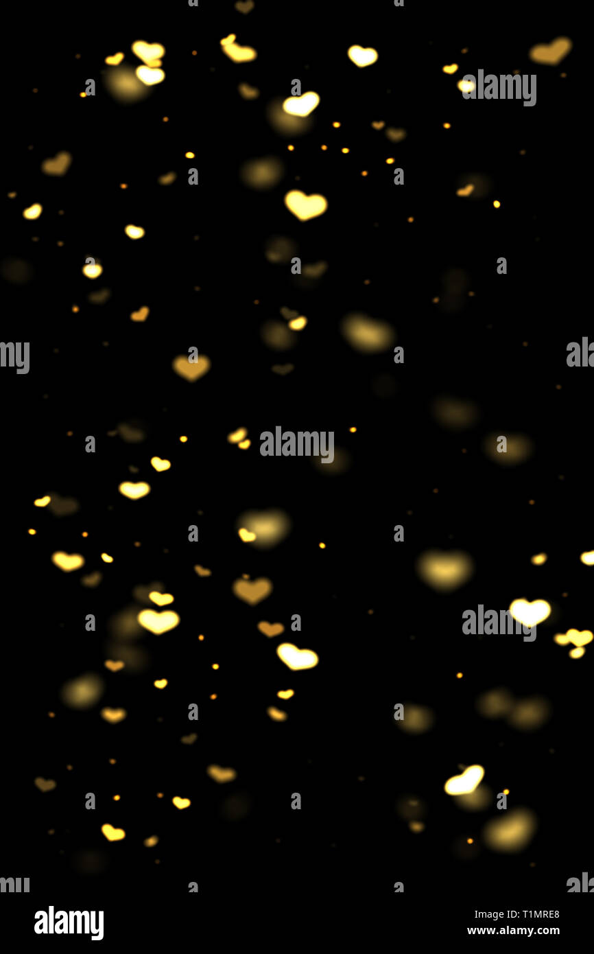 Gold Yellow Hearts Bokeh Gold Hearts Photo Overlay Hearts Background Bokeh Photo Overlay Bokeh Heart Photo Effect Stock Photo Alamy