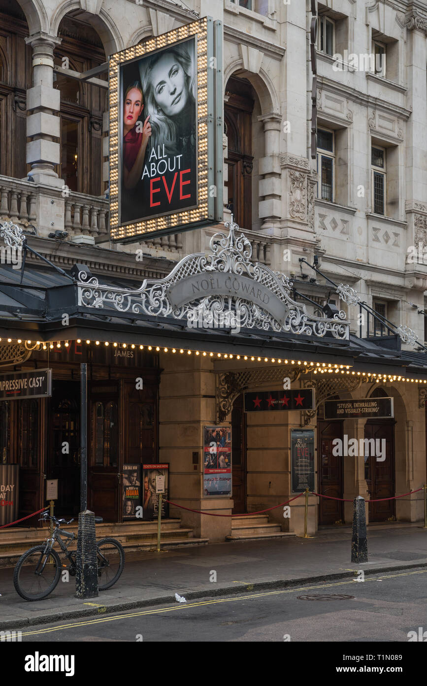 The Noël Coward Theatre, formerly known as the Albery Theatre, a West End theatre on St. Martin's Lane in the City of Westminster, London, England, UK Stock Photo