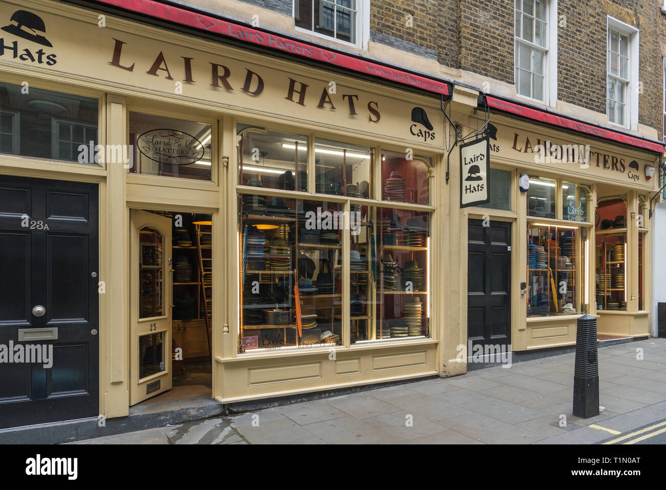 Laird Hatters millinery shop in New Row, Covent Garden, London, England, UK  Stock Photo - Alamy