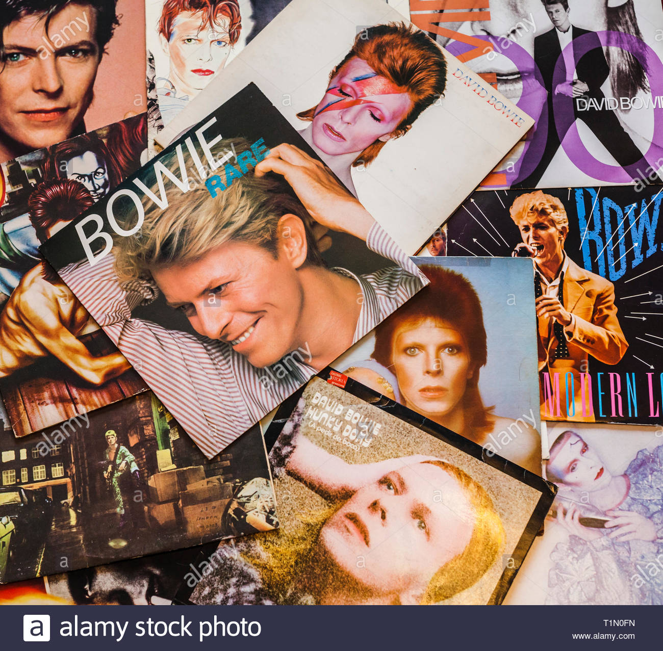 David Bowie Album Covers High Resolution Stock Photography and Images(01)