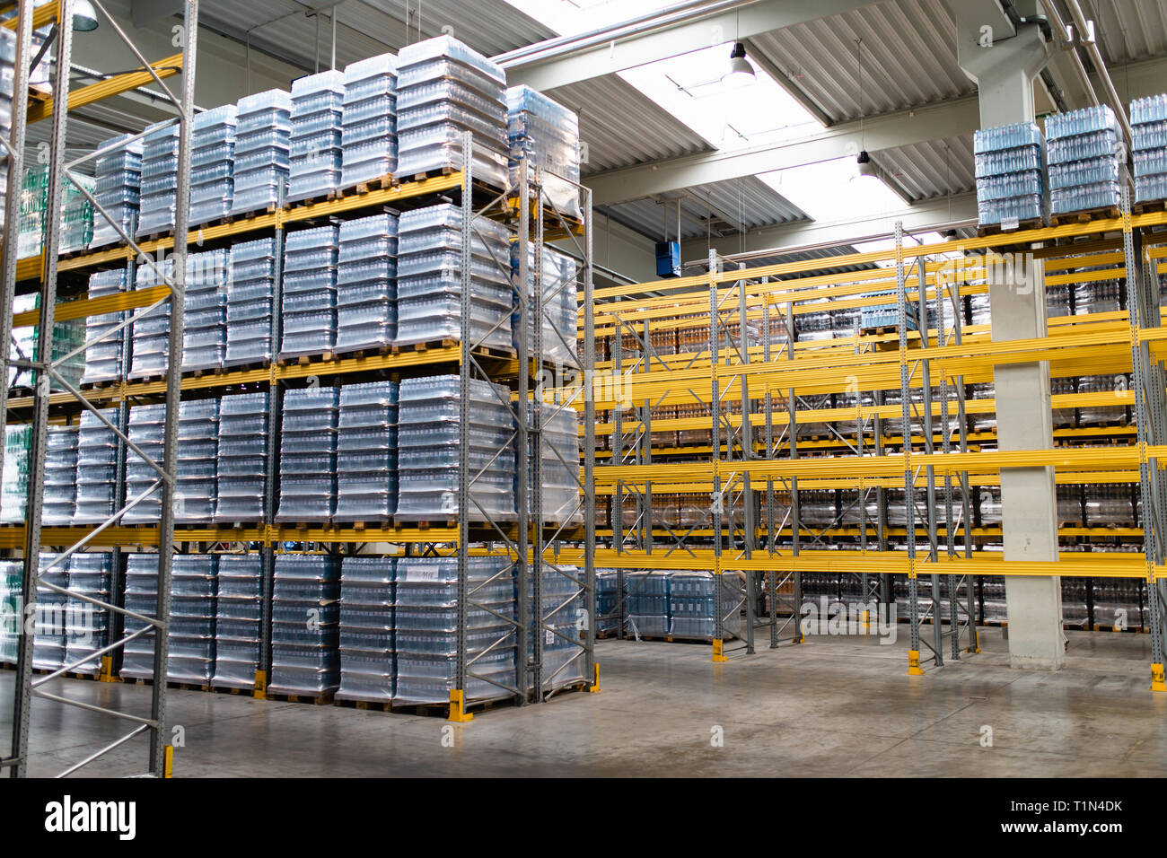 Bottling Factory Stock Photo Alamy