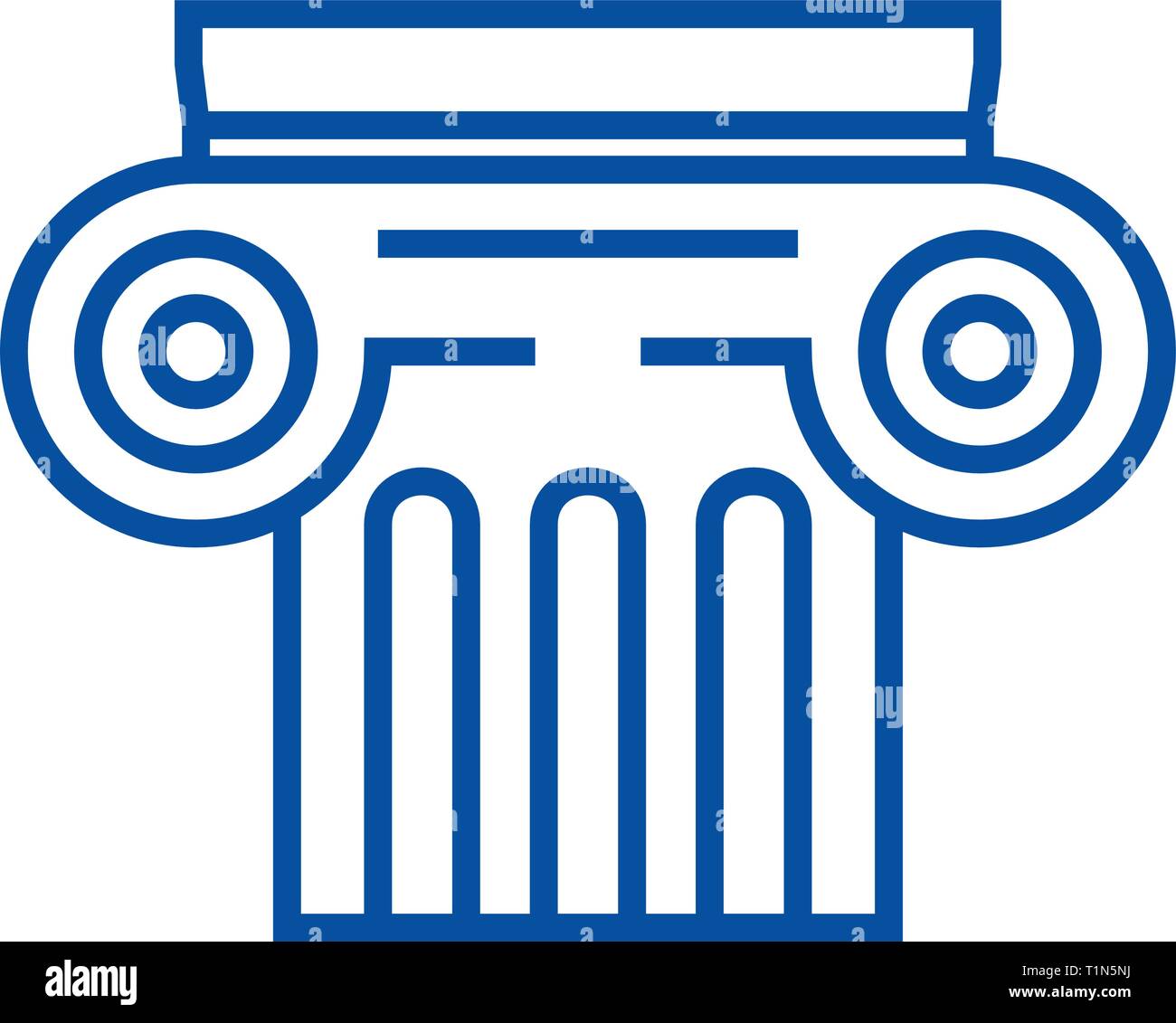 History line icon concept. History flat vector symbol, sign, outline