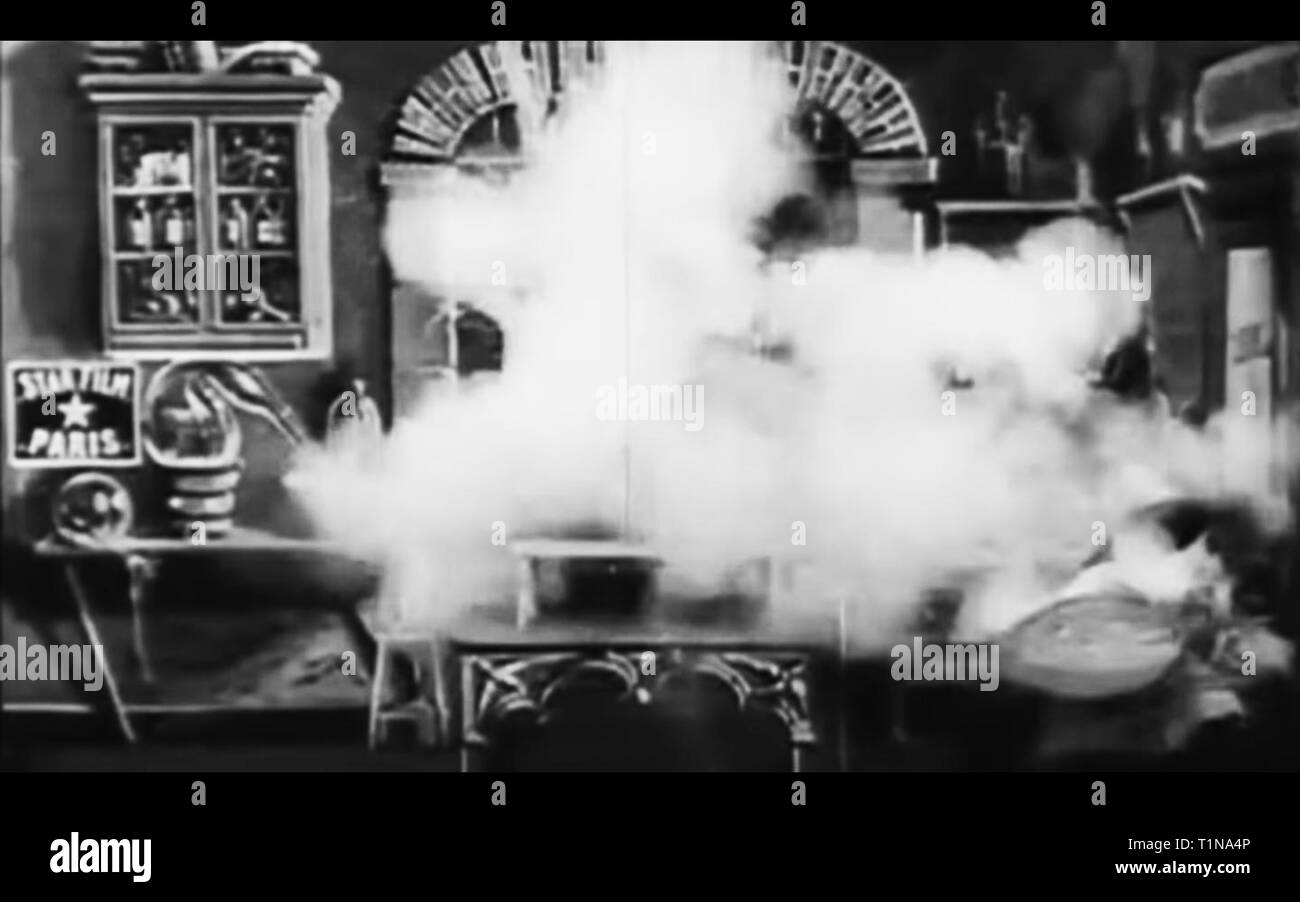 creepy old screenshot from a vintage fantasy horror movie Stock Photo ...