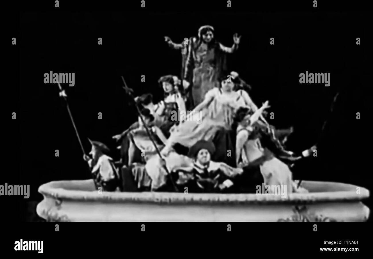 creepy old screenshot from a vintage fantasy horror movie Stock Photo ...