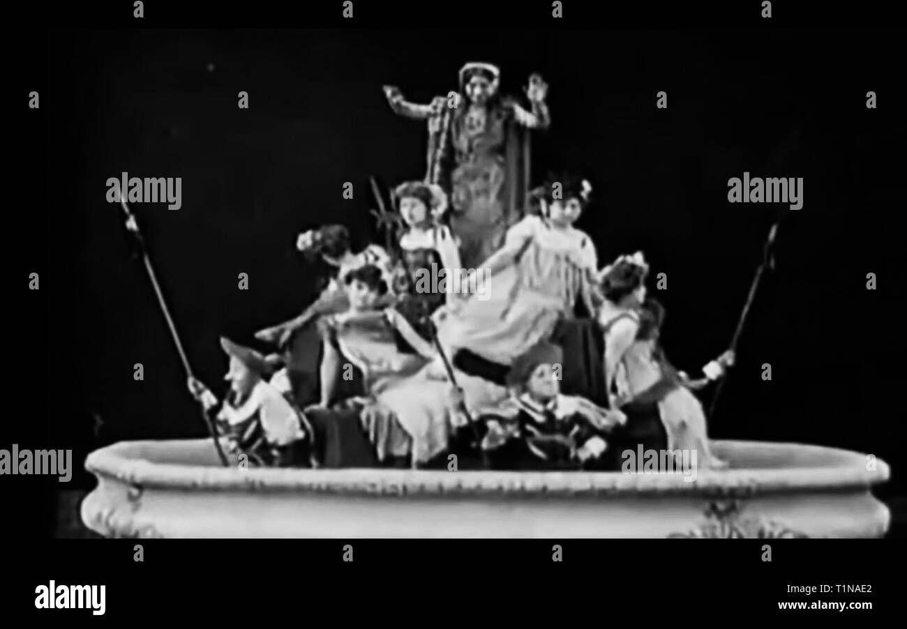 creepy old screenshot from a vintage fantasy horror movie Stock Photo ...