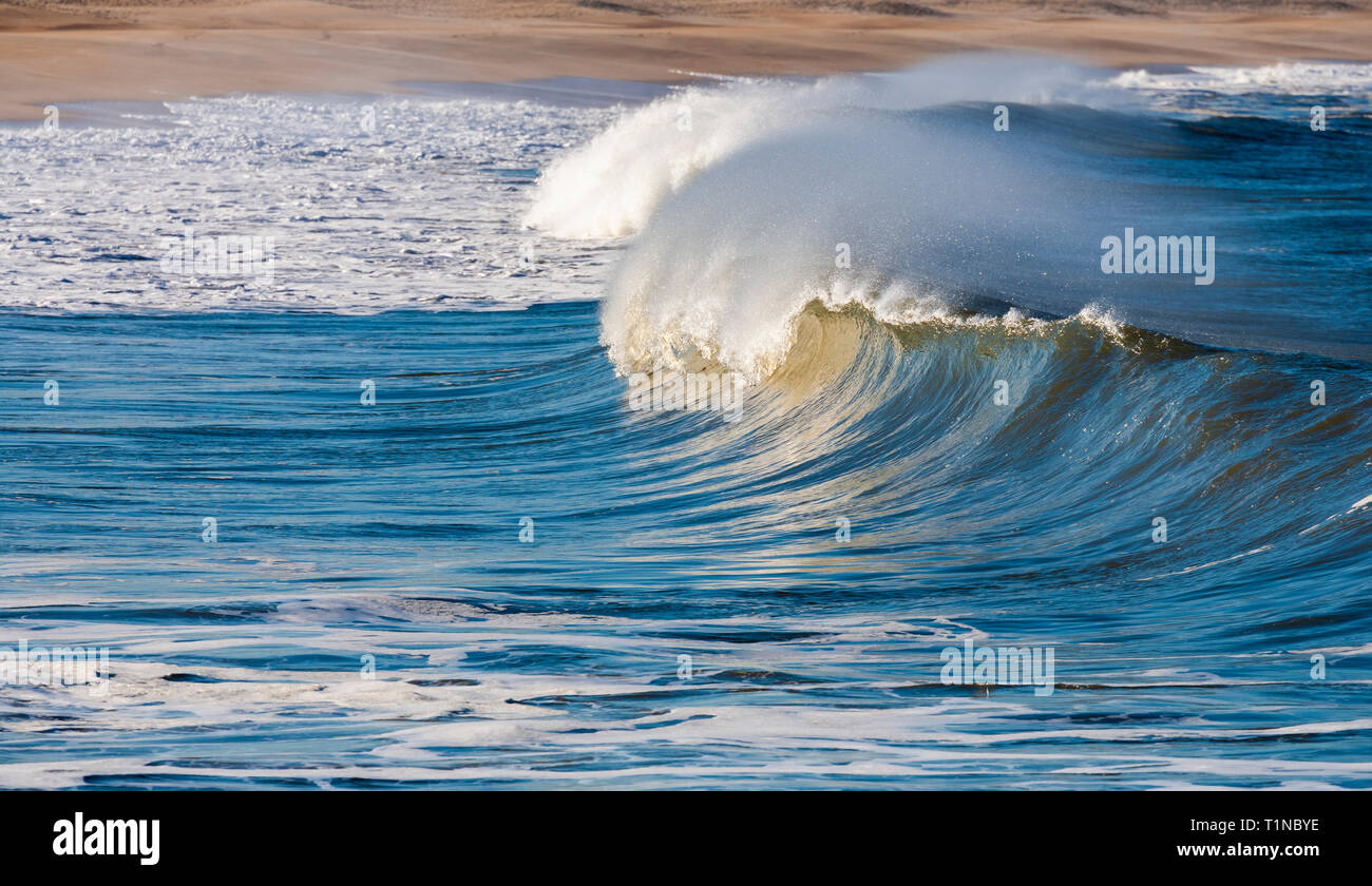 Waves in Portugal Stock Photo