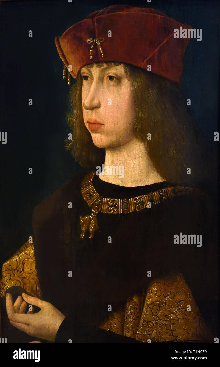 Philippe the Handsome 1478-1506 Archduke of Austria, the future king of Castile. after JAN VAN EYCK 1390 - 1441 Belgian, Belgium, Flemish,( Philip I of Castile ) Stock Photo