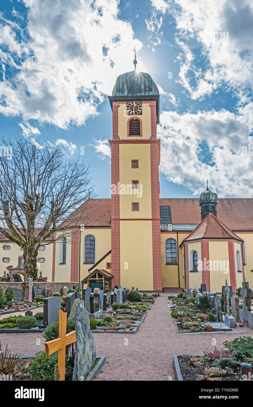 St Maergen, Monastery (Southern Germany); Kloster St. Märgen (Baden-Württemberg, Süddeutschland) Stock Photo