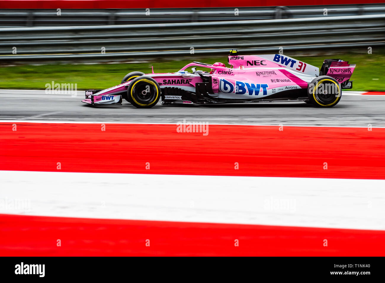 Spielberg Austria 06 29 2018 31 Esteban Ocon Fra In His Force India Vjm11 During Fp2 At The Red Bull Ring Ahead Of The 2018 Austrian Grand Prix Stock Photo Alamy