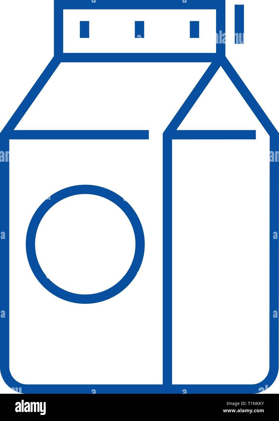Milk line icon concept. Milk flat vector symbol, sign, outline ...