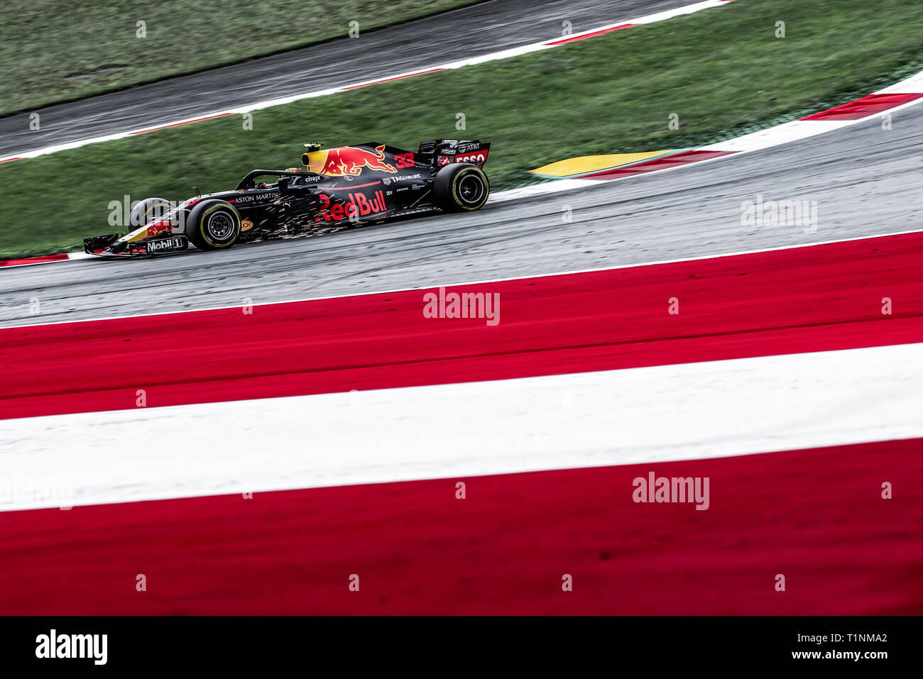 Spielberg/Austria - 06/29/2018 - #33 Max VERSTAPPEN (NDL) in his Red Bull Racing RB14 during FP2 at the Red Bull Ring ahead of the 2018 Austrian Grand Stock Photo