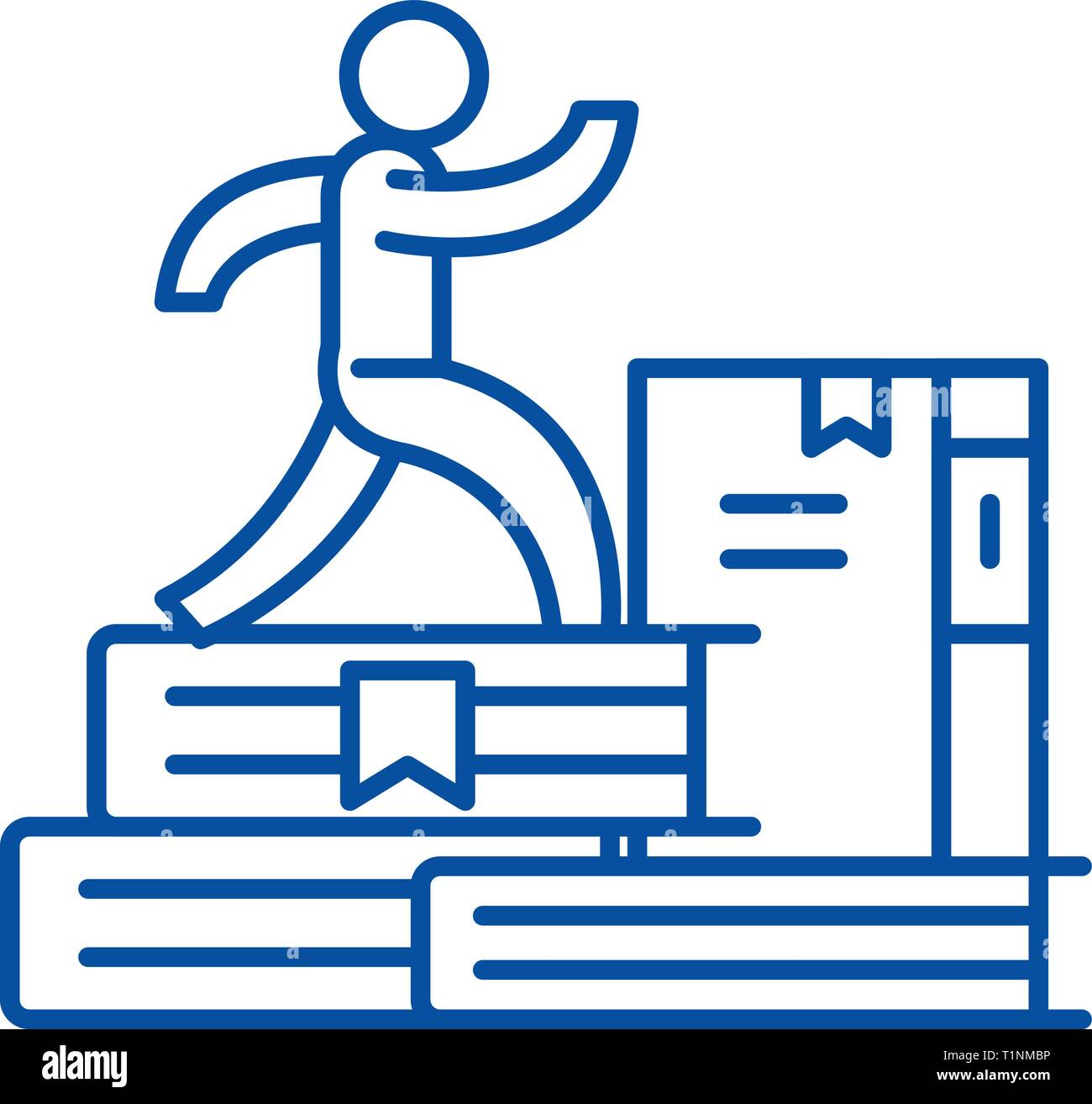 New knowledge line icon concept. New knowledge flat vector symbol, sign