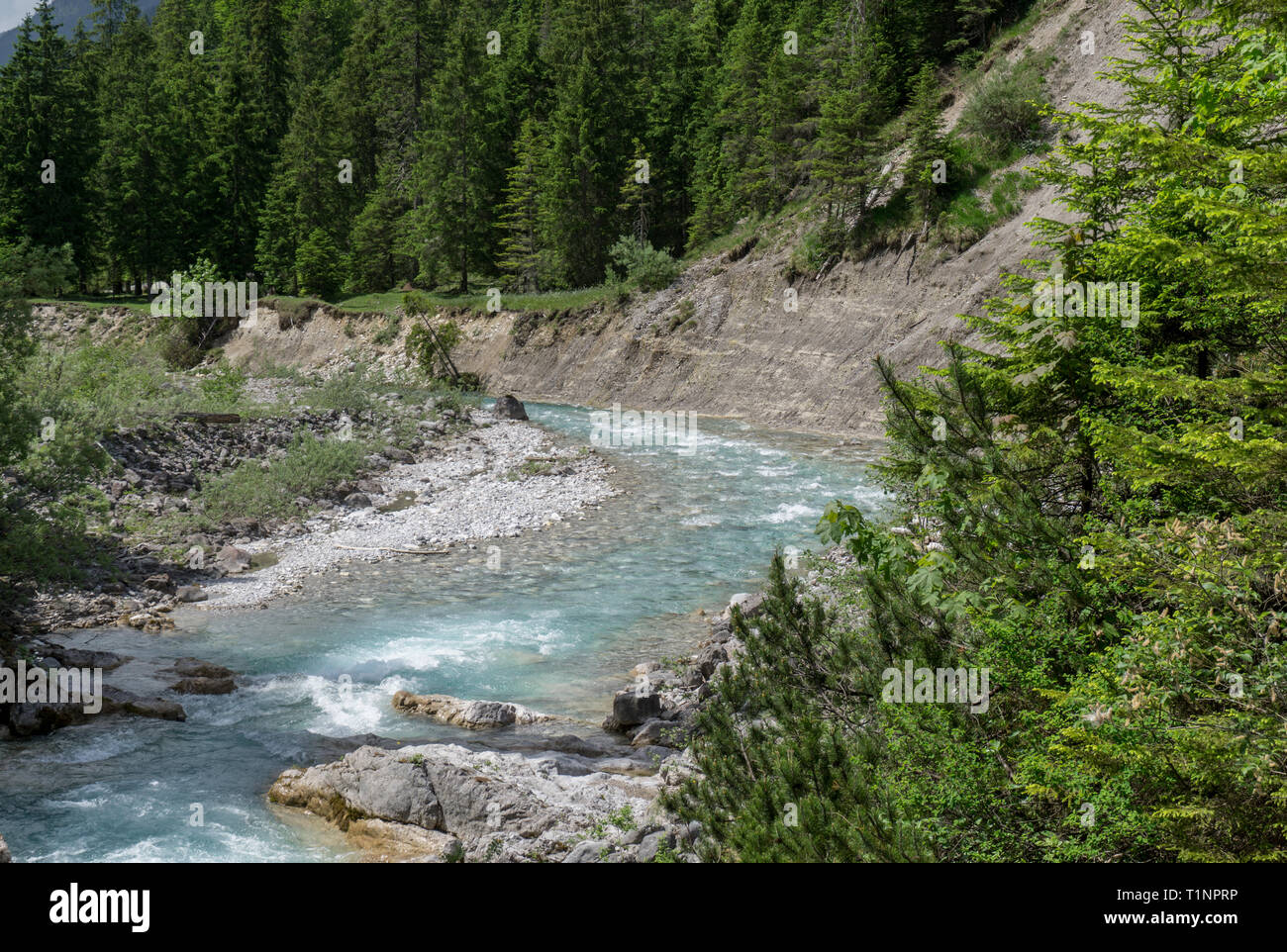 Bend mountain river in rocks hi-res stock photography and images - Alamy