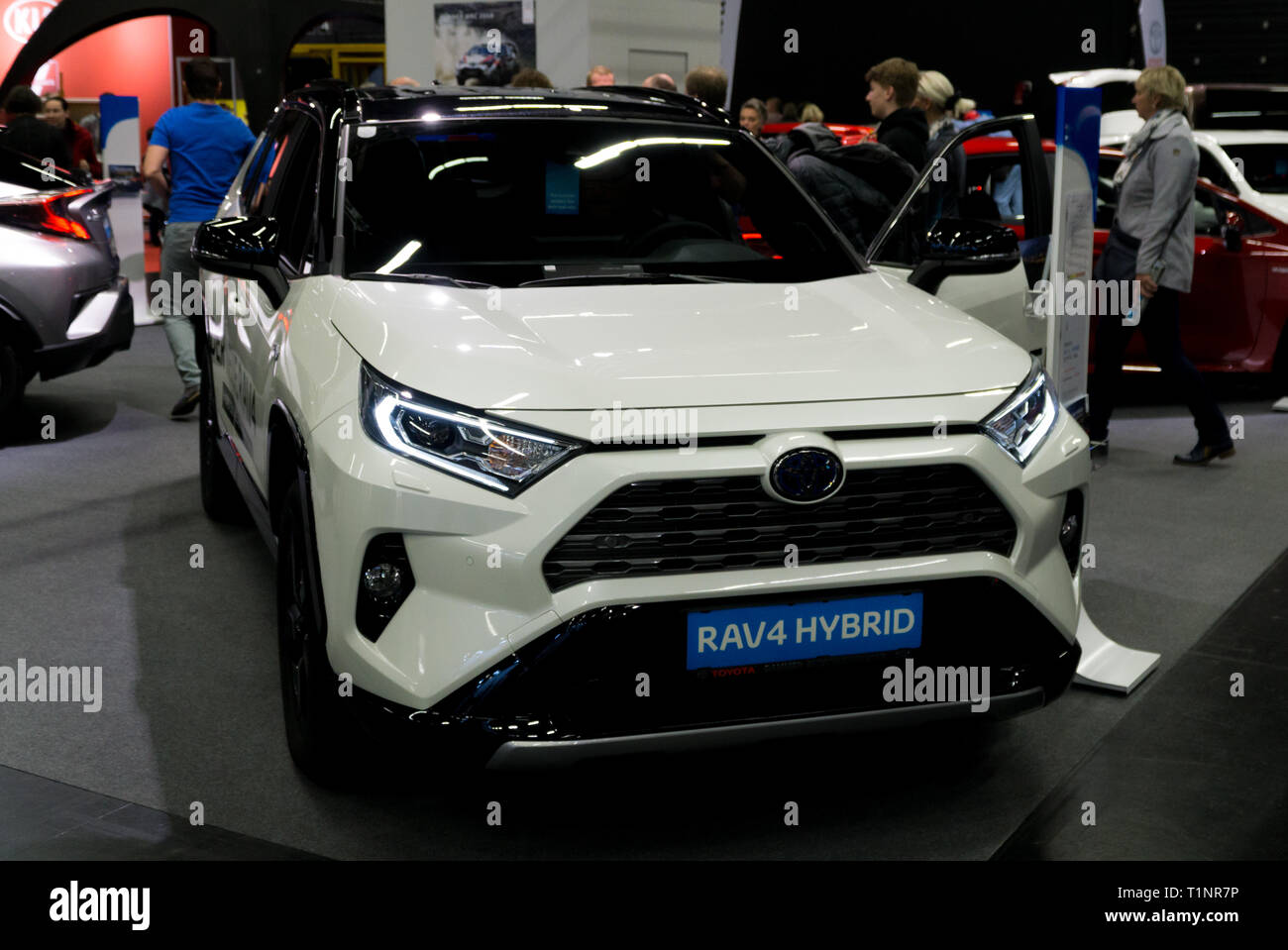 Salzburg, Austria March 23rd, 2019 The new Toyota RAV4 Hybrid at the