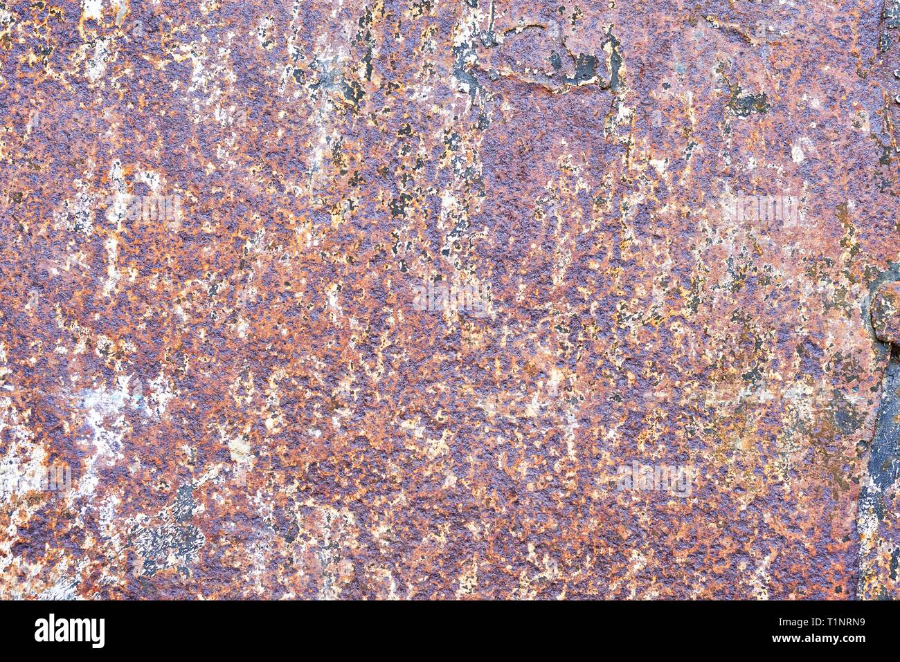 Abstract multicolored rusty metal background or corroded metal texture. Stock Photo