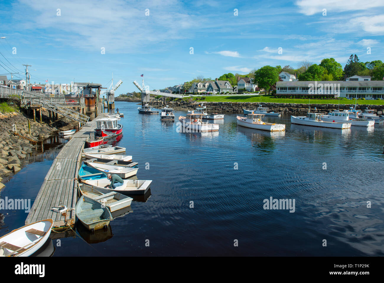 Fishing Boat in Perkins Cove in Ogunquit, Maine, USA Stock Photo Alamy