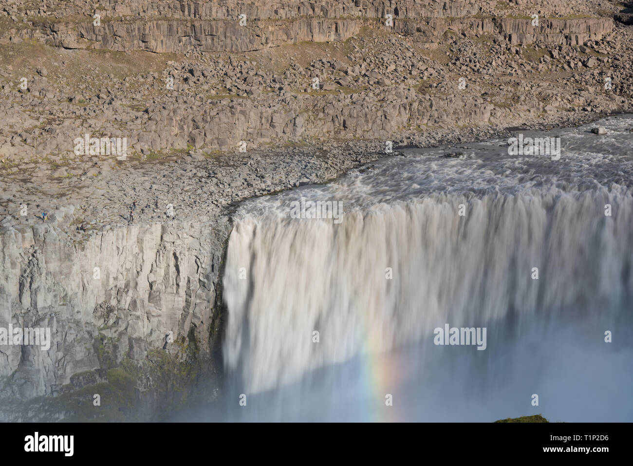 Dettifoss largest waterfall in Europe in terms of volume discharge. Jokulsa a Fjollum river in