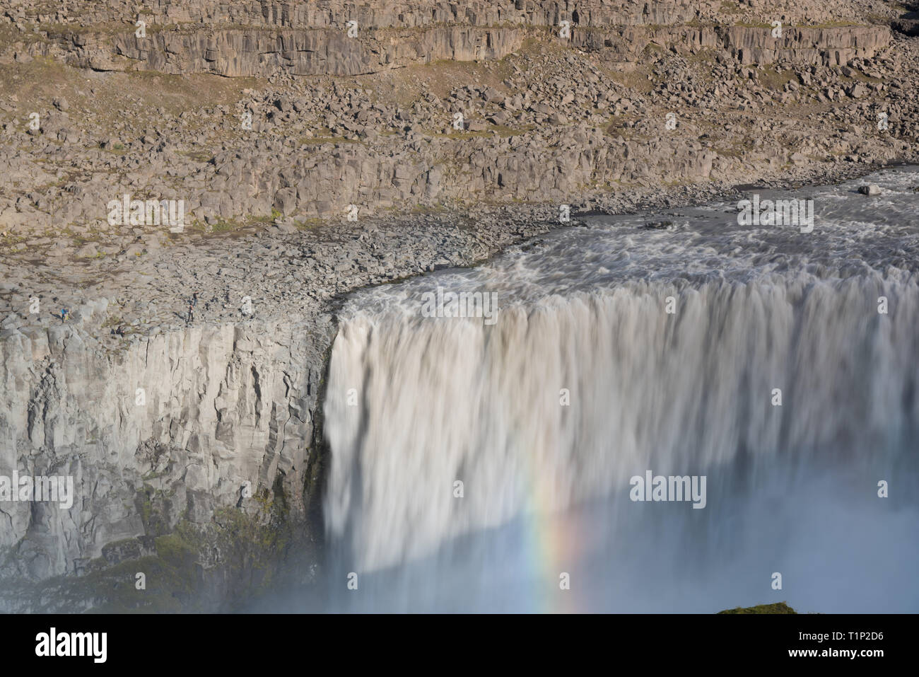 Dettifoss - largest waterfall in Europe in terms of volume discharge.  Jokulsa a Fjollum river in Jokulsargljufur National Park. Iceland Stock  Photo - Alamy