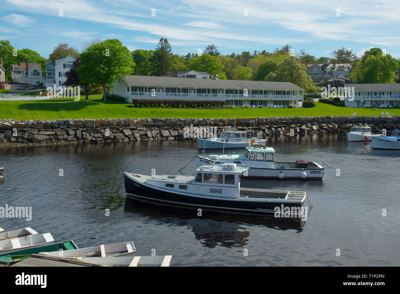 Fishing Boat in Perkins Cove in Ogunquit, Maine, USA Stock Photo Alamy