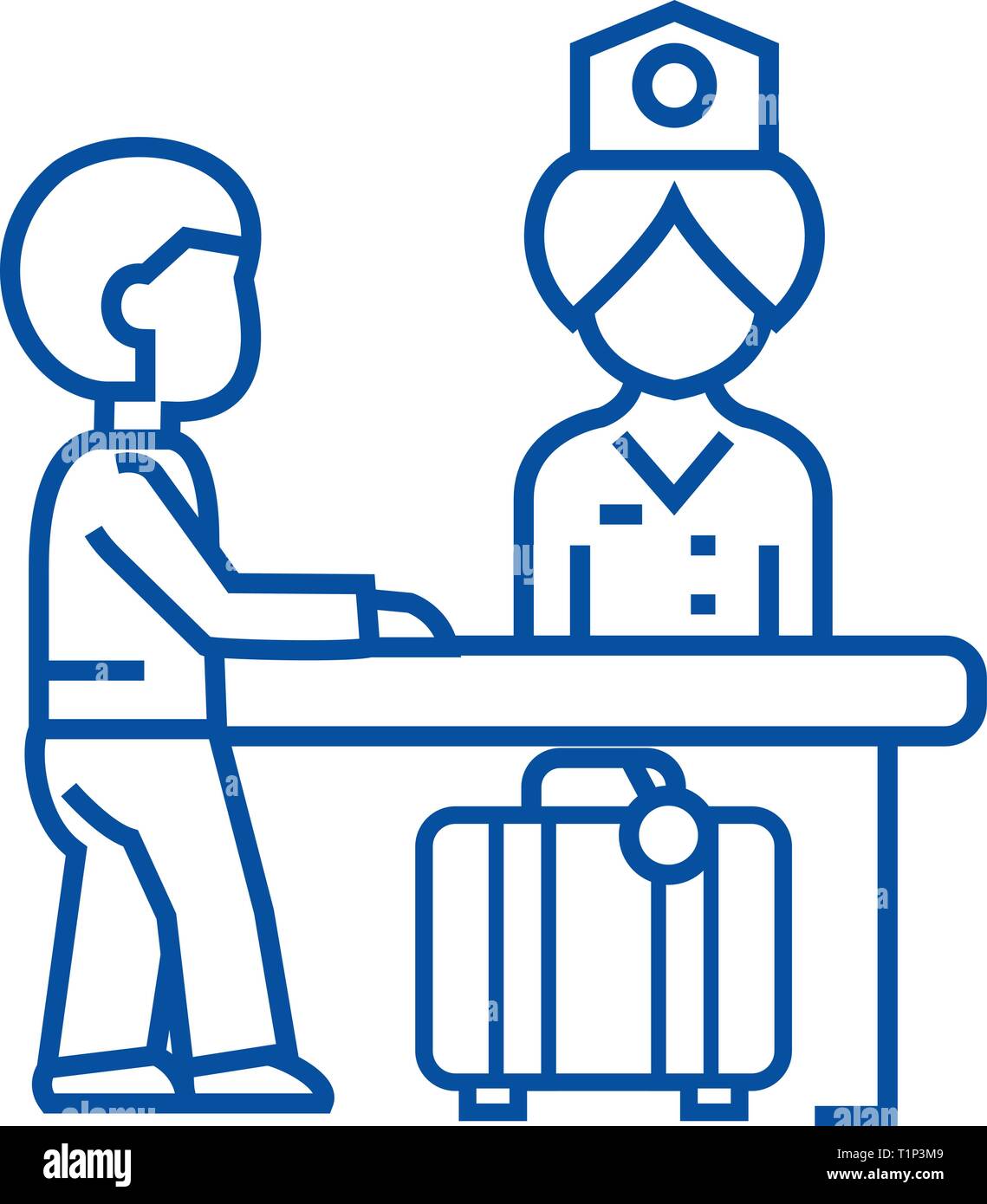 hotel reception receptionist at the table line icon concept hotel reception receptionist at the table flat vector symbol sign outline illustration stock vector image art alamy https www alamy com hotel receptionreceptionist at the table line icon concept hotel receptionreceptionist at the table flat vector symbol sign outline illustration image242045673 html