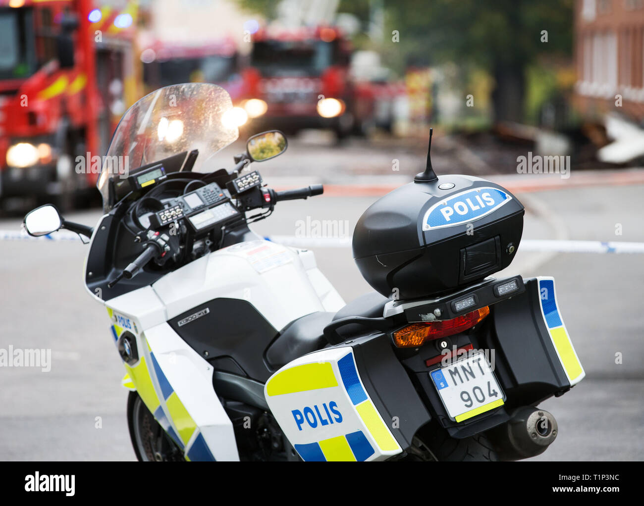 Polis motorcykel hi-res stock photography and images - Alamy