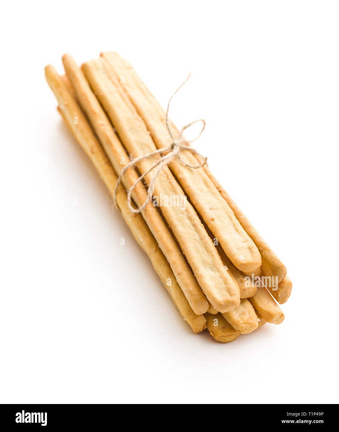 Italian grissini breadsticks. Tasty grissini snack isolated on white  background Stock Photo - Alamy