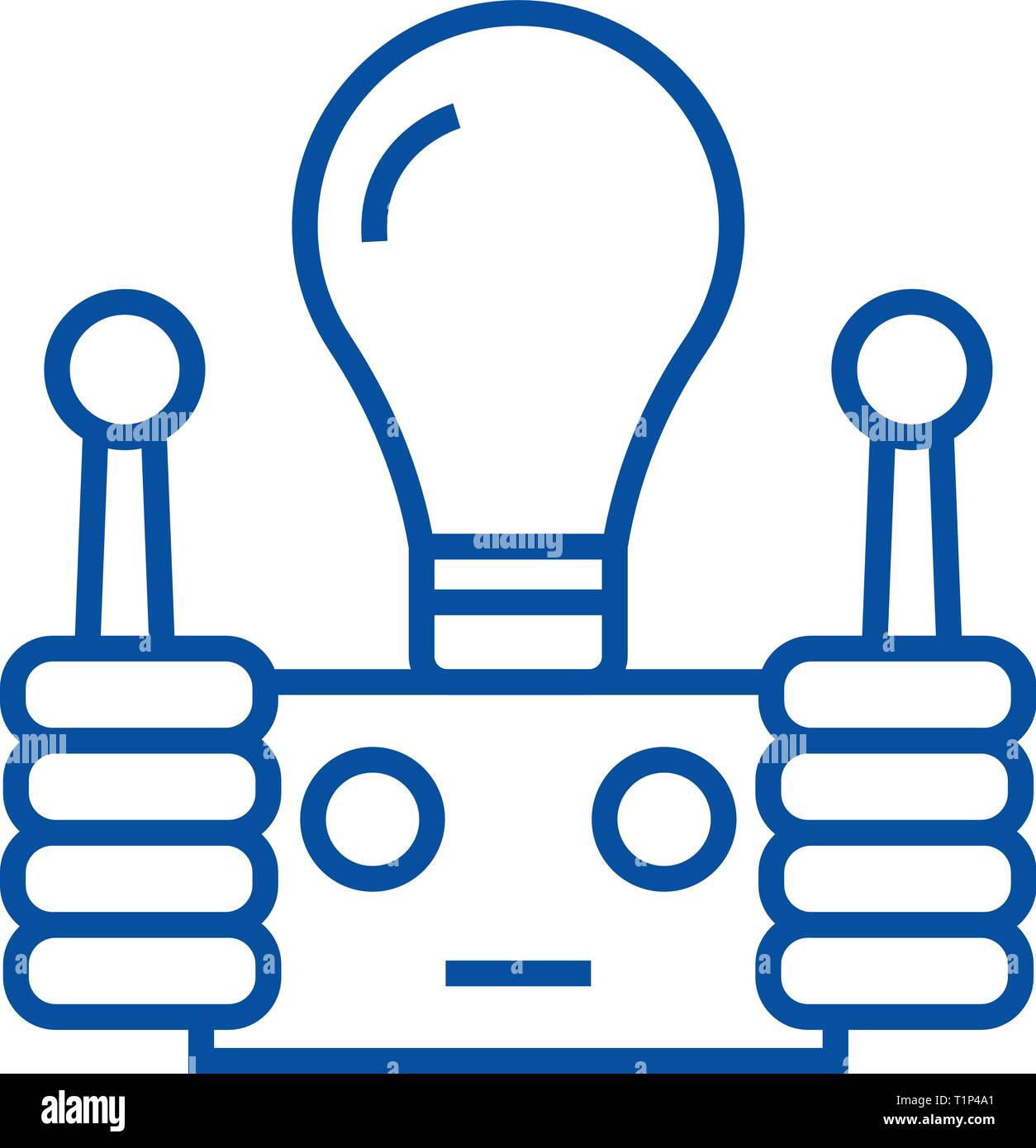 Innovation line icon concept. Innovation flat vector symbol, sign ...