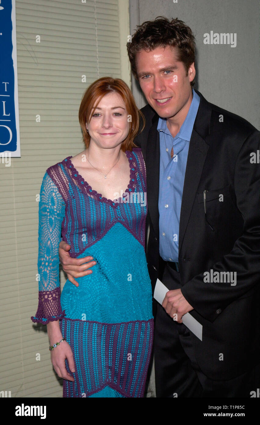 LOS ANGELES, CA. July 15, 2000: Acttress Alyson Hannigan & date at the 6th  Annual Angel Awards held by Project Angel Food. Picture: Paul  Smith/Featureflash Stock Photo - Alamy