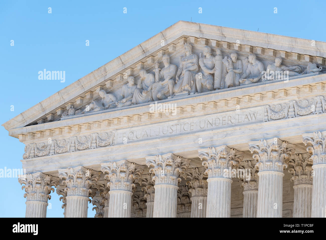 US Supreme Court in Washington DC, USA Stock Photo