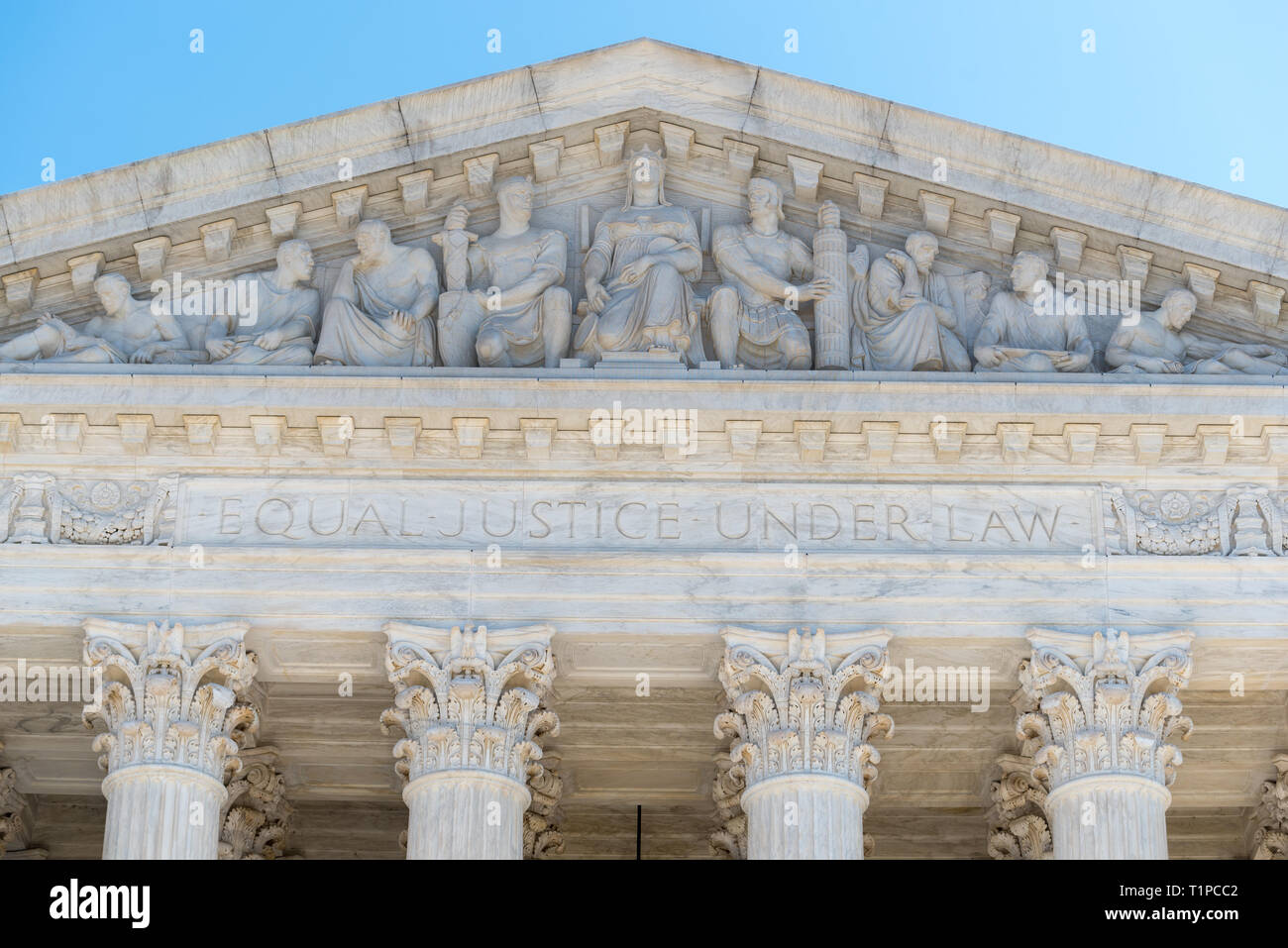 US Supreme Court in Washington DC, USA Stock Photo