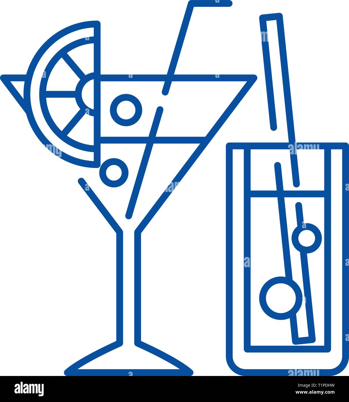 Tequila sunrise drawing Stock Vector Images - Alamy, image size:1207x1390