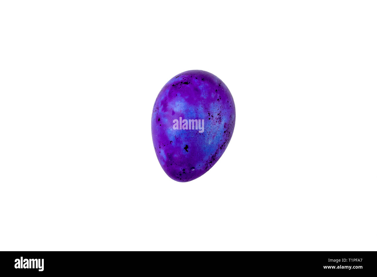 Colorful handmade easter egg isolated on a white background Stock Photo