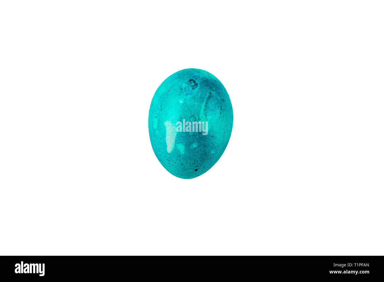 Colorful handmade easter egg isolated on a white background Stock Photo