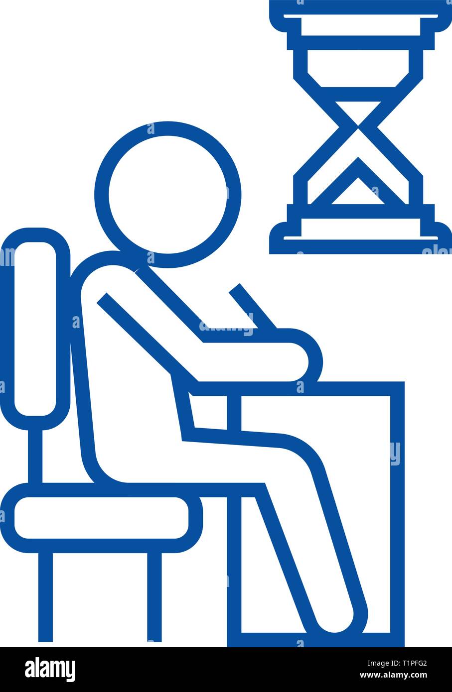 Student test college desk Stock Vector Images - Alamy