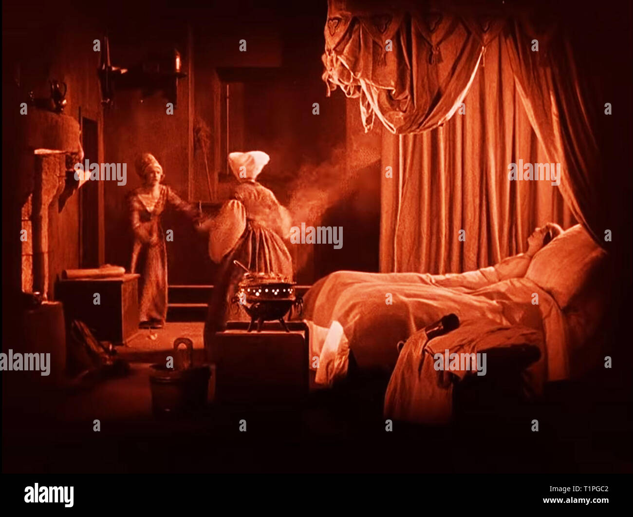 A woman in her bedroom lying in bed Stock Photo - Alamy